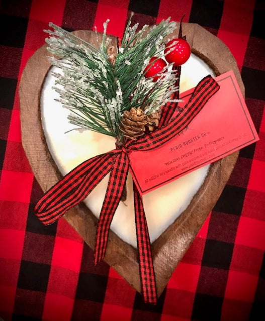 HOLIDAY HEART CANDLE BOWL
