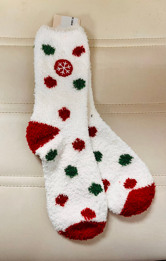 CHRISTMAS FUZZY SOCKS